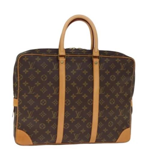 Louis Vuitton Vintage Pre-owned Canvas portfljer Brown, Dam