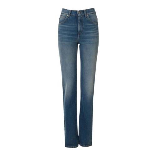 Dodo BAR OR Hög Midja Slimmande Jeans Blue, Dam