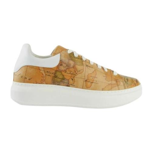 Alviero Martini 1a Classe Geo Classic Print Sneakers Beige, Dam