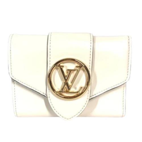 Louis Vuitton Vintage Pre-owned Laeder plnbcker Beige, Dam