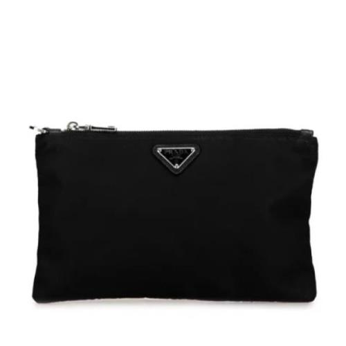 Prada Vintage Pre-owned Nylon prada-vskor Black, Dam