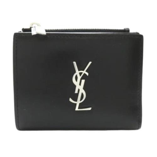 Yves Saint Laurent Vintage Pre-owned Laeder plnbcker Black, Dam