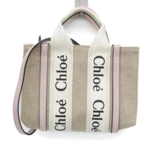 Chloé Pre-owned Pre-owned Canvas totevskor Beige, Dam