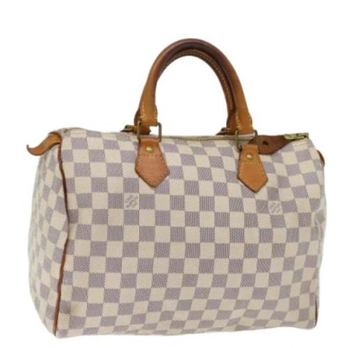 Louis Vuitton Vintage Pre-owned Canvas handvskor White, Dam