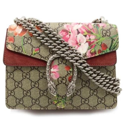 Gucci Vintage Pre-owned Canvas gucci-vskor Beige, Dam