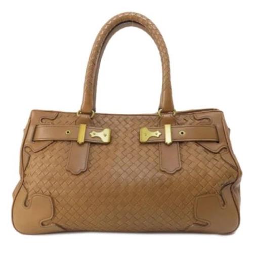 Bottega Veneta Vintage Pre-owned Laeder totevskor Brown, Dam