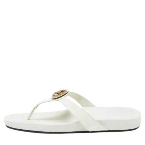 Gucci Vintage Pre-owned Laeder sandaler White, Dam