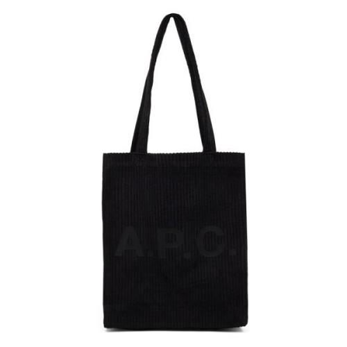 A.p.c. Bomull Toteväska med Frontlogo Black, Herr