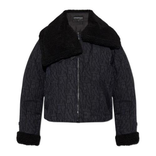 Emporio Armani Jacka med pälskant Black, Dam