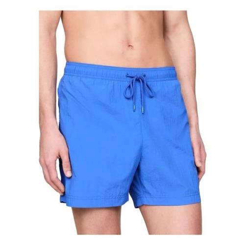 Tommy Hilfiger Crinkle Nylon Baddräkt Blue, Herr