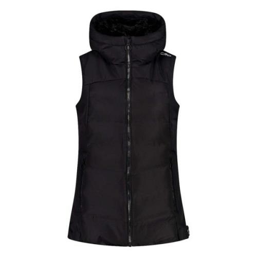 CMP Vest Fix Hood Vest Black, Dam