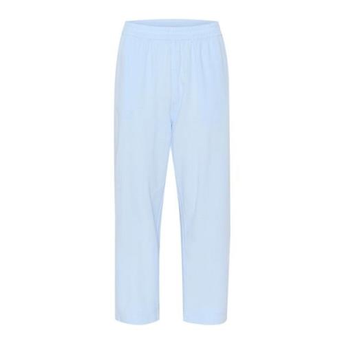 Kaffe Wide Trousers Blue, Dam