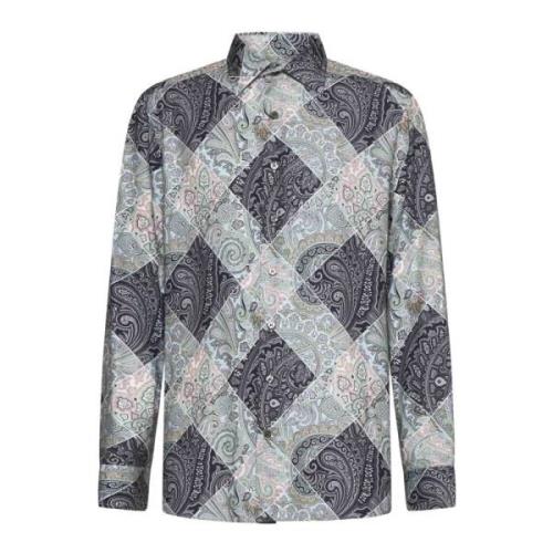 Etro Chic Mens Shirt Collection Multicolor, Herr