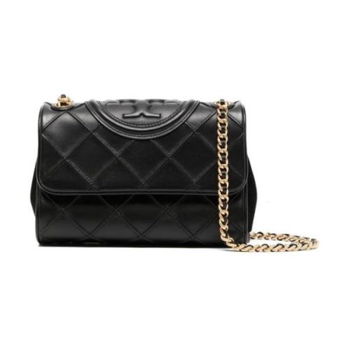 Tory Burch Mjuk Liten Axelväska Black, Dam