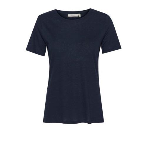 InWear Marine Blue Tshirt Top Blue, Dam