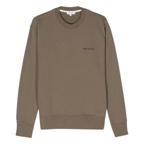 Norse Projects Arne Logo Print Sweatshirt Green, Herr