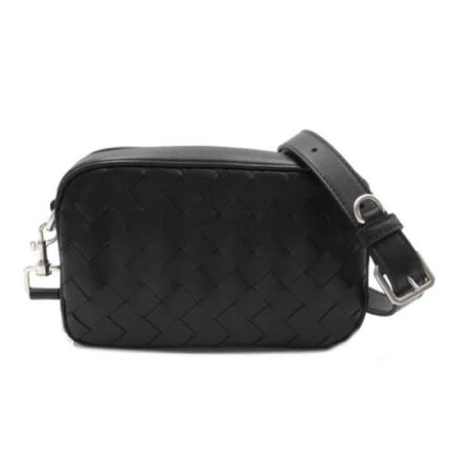 Bottega Veneta Vintage Pre-owned Laeder axelremsvskor Black, Dam