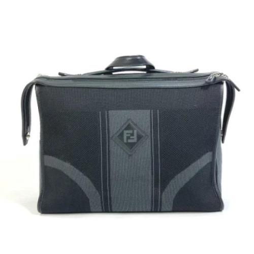 Fendi Vintage Pre-owned Canvas fendi-vskor Black, Herr