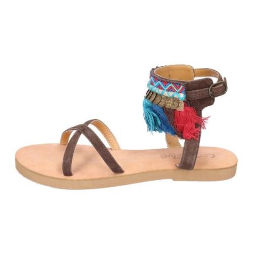  Blue Suede Dam Sandaler Multicolor, Dam