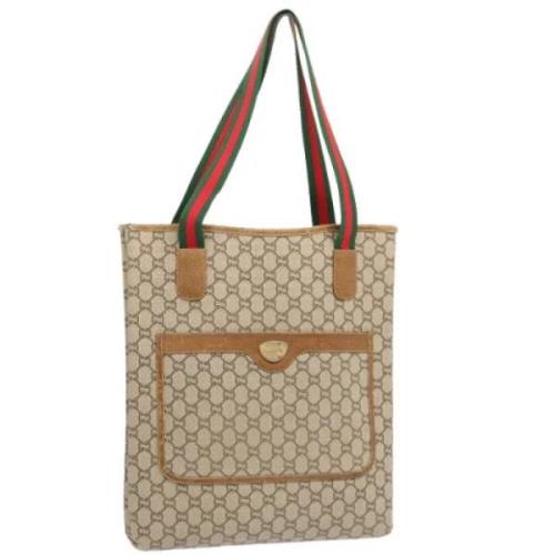 Gucci Vintage Pre-owned Laeder totevskor Beige, Dam