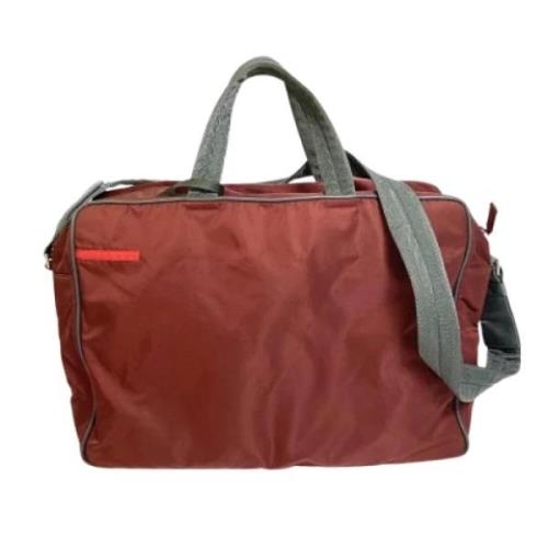 Prada Vintage Pre-owned Bomull prada-vskor Red, Dam