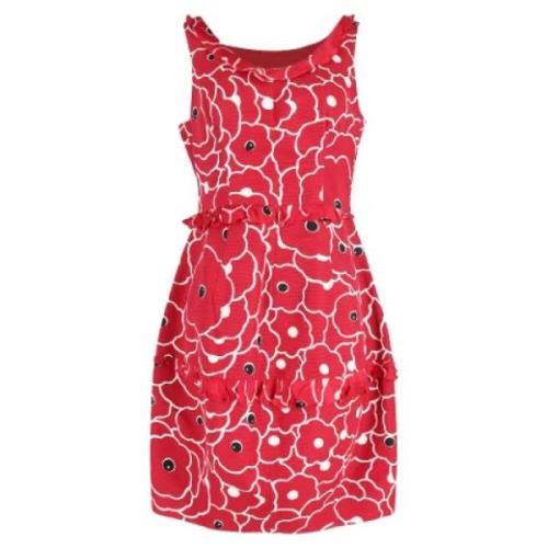 Moschino Pre-Owned Pre-owned Silke klnningar Red, Dam