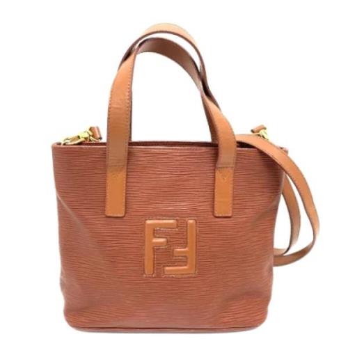 Fendi Vintage Pre-owned Laeder fendi-vskor Brown, Dam