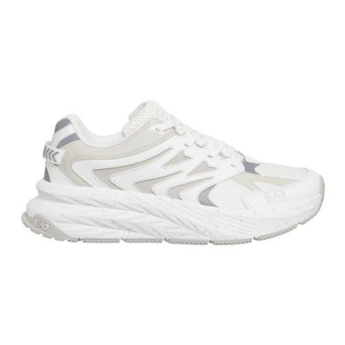 Emporio Armani EA7 Enkla Snörskor Crusher Sneakers White, Dam