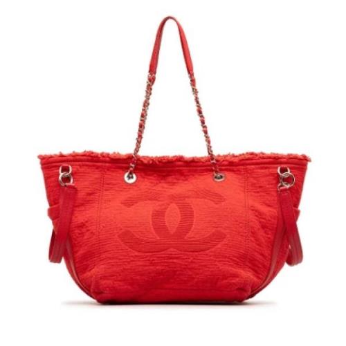 Chanel Vintage Pre-owned Laeder chanel-vskor Red, Dam