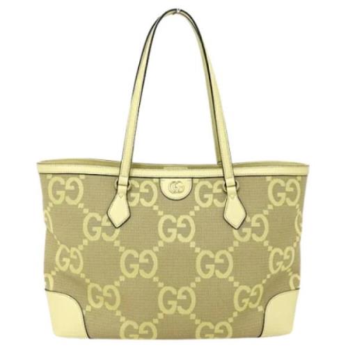 Gucci Vintage Pre-owned Canvas gucci-vskor Yellow, Dam