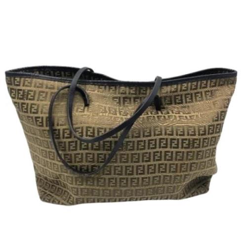 Fendi Vintage Pre-owned Canvas fendi-vskor Beige, Dam