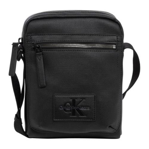 Calvin Klein Jeans Stilren Crossbodyväska med Justerbar Rem Black, Her...