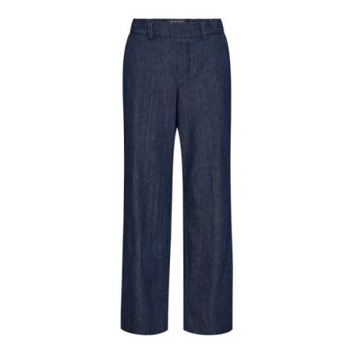 MOS Mosh Mörkblå Denimbyxor Blue, Dam