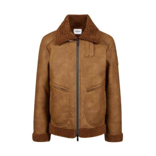 Iceberg Lyxig Eco Sheepskin Jacka Beige, Herr