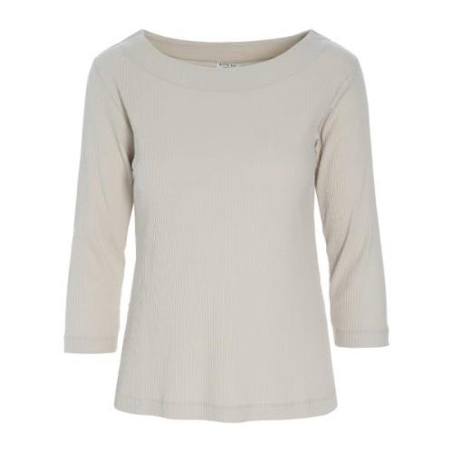 Bitte Kai Rand Globe Rib Blouse Ivory Beige, Dam