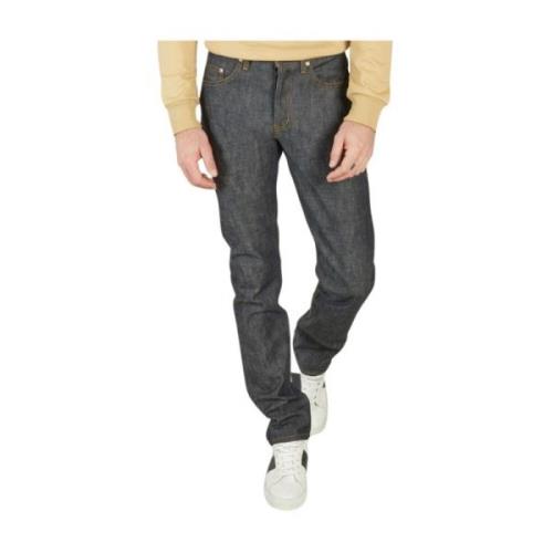 Naked & Famous Denim Japanska Selvedge Indigo Jeans Blue, Herr