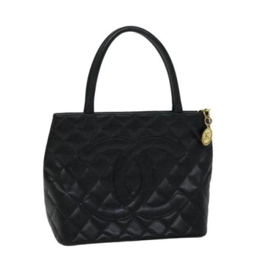 Chanel Vintage Pre-owned Laeder totevskor Black, Dam