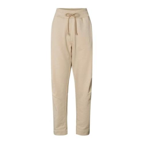 Rabens Saloner Veckade Sweatpants Sevim Ostron Beige, Dam