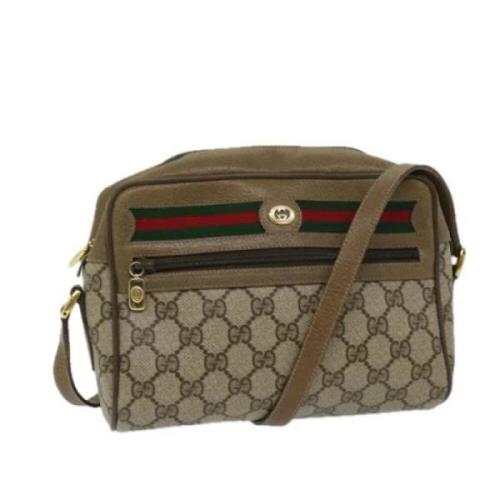 Gucci Vintage Pre-owned Canvas gucci-vskor Beige, Dam