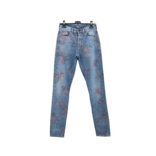 Yves Saint Laurent Vintage Pre-owned Bomull jeans Blue, Dam