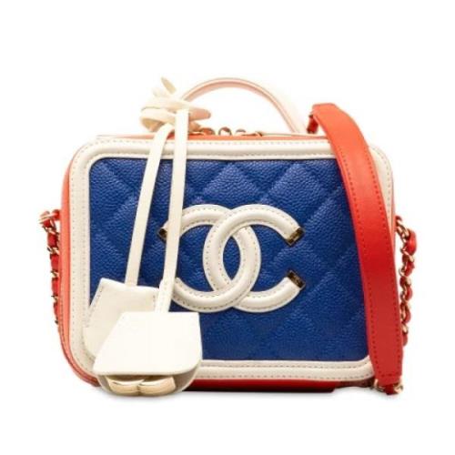 Chanel Vintage Pre-owned Laeder chanel-vskor Blue, Dam