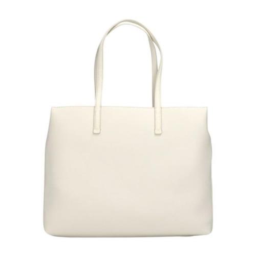 Calvin Klein Vit Nubuck Shoppingväska White, Dam