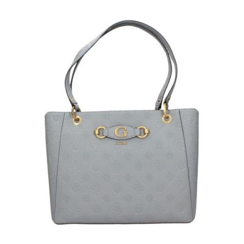 Guess Klar Blå Shoppingväska Tote Izzy Blue, Dam