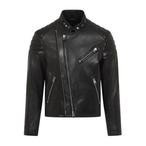 Tom Ford Svart Bikerjacka Black, Herr