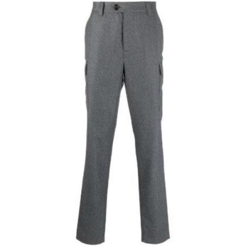 Brunello Cucinelli Straight Leg Pants Gray, Herr