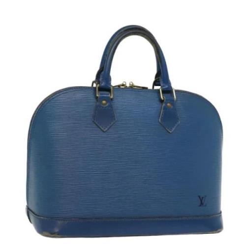 Louis Vuitton Vintage Pre-owned Laeder handvskor Blue, Dam