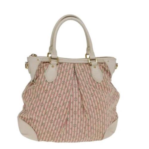 Louis Vuitton Vintage Pre-owned Canvas axelremsvskor Pink, Dam