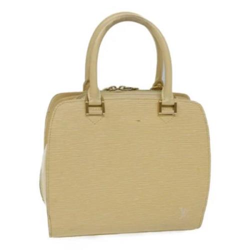 Louis Vuitton Vintage Pre-owned Laeder handvskor Beige, Dam