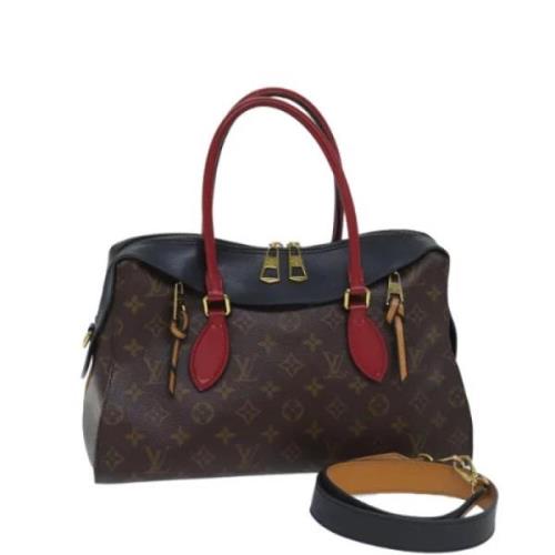 Louis Vuitton Vintage Pre-owned Canvas axelremsvskor Brown, Dam