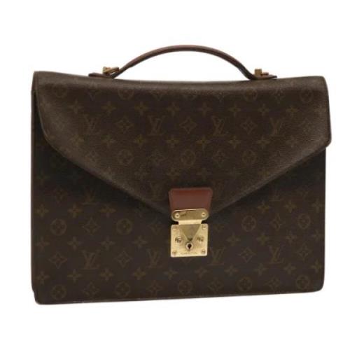 Louis Vuitton Vintage Pre-owned Canvas handvskor Brown, Dam